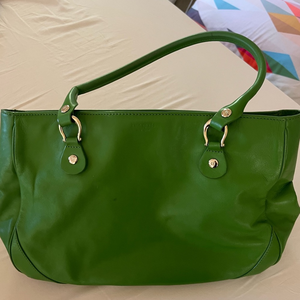 Green Kate Spade purse